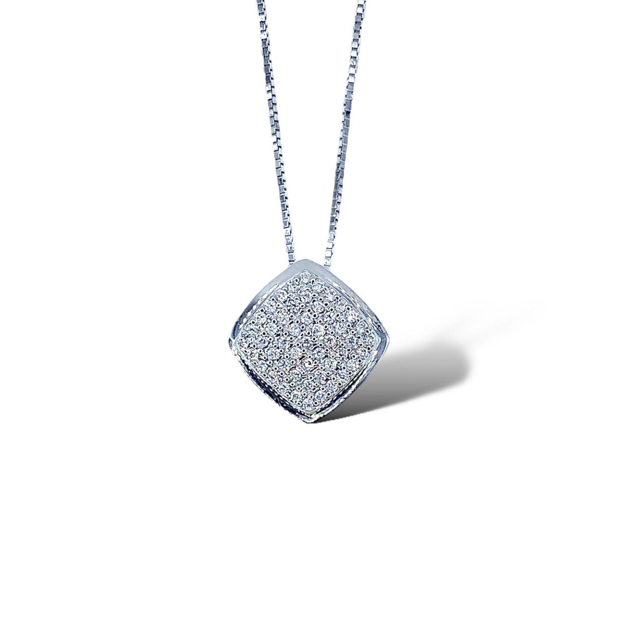 Collana Donna Oro 18KT in Oro 18KT e Diamanti Ct 0.12
