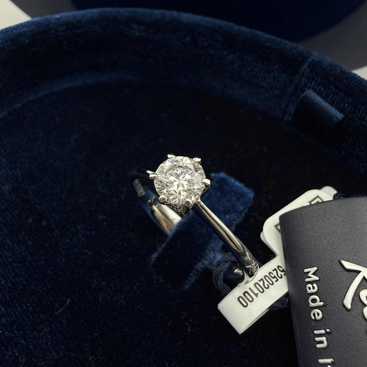 Anello Recarlo Solitario Anniversary Six con Diamanti Ct. 0.52