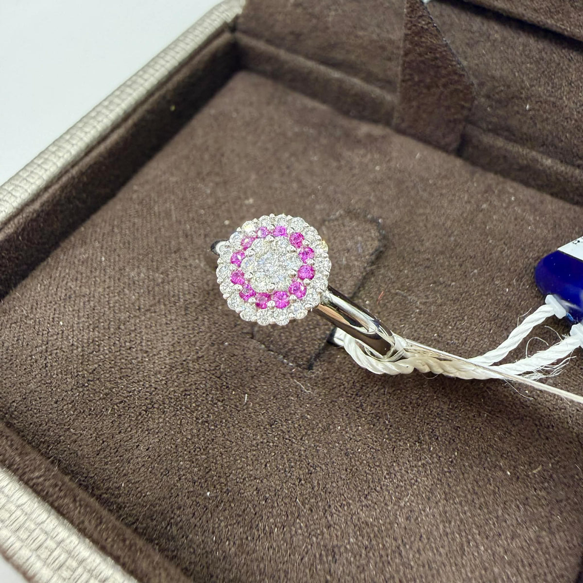 Anello Donna Crivelli in Oro 18KT 18KT con Rubini e Diamanti
