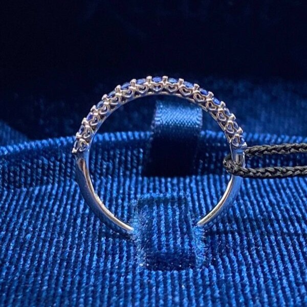 Anello Veretta Recarlo in Oro 18KT 18KT Con Zaffiri Ct 0.39