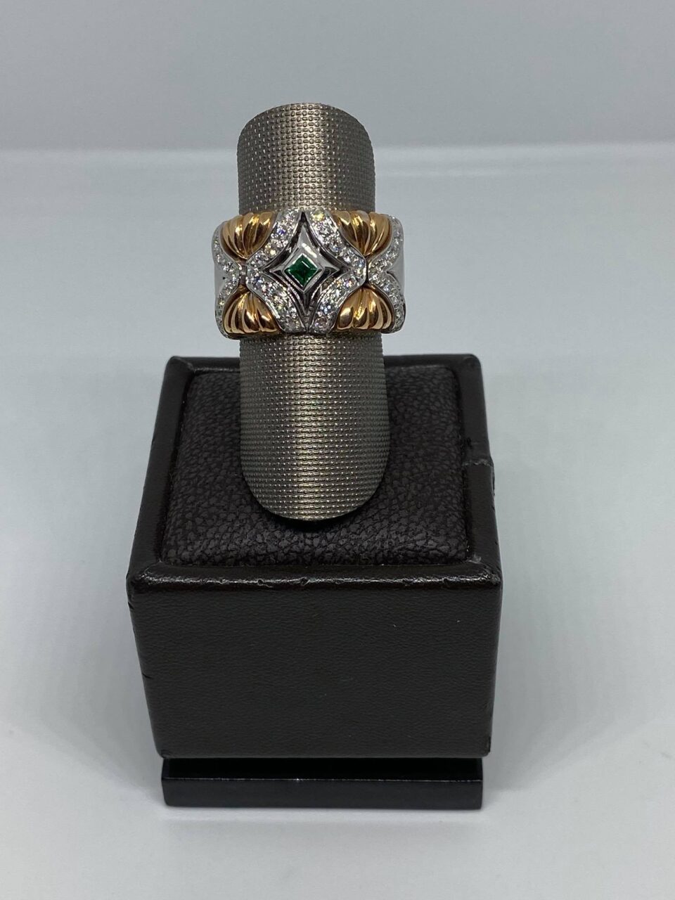 Anello Donna Gianni Carità con Smeraldo ct 0.22 e Diamanti