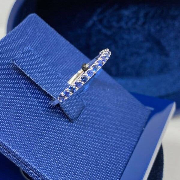 Anello Veretta Recarlo in Oro 18KT 18KT Con Zaffiri Ct 0.39