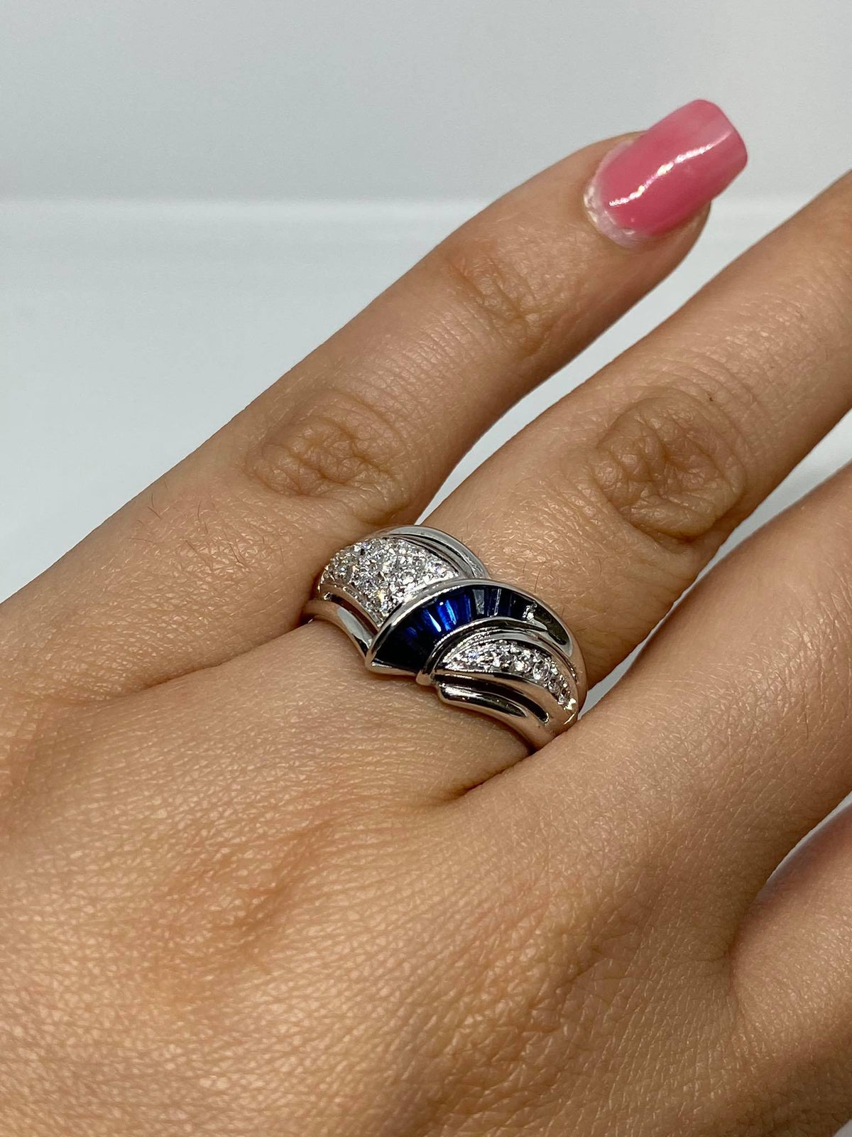 Anello Donna Salvini con Zaffiri e Diamanti