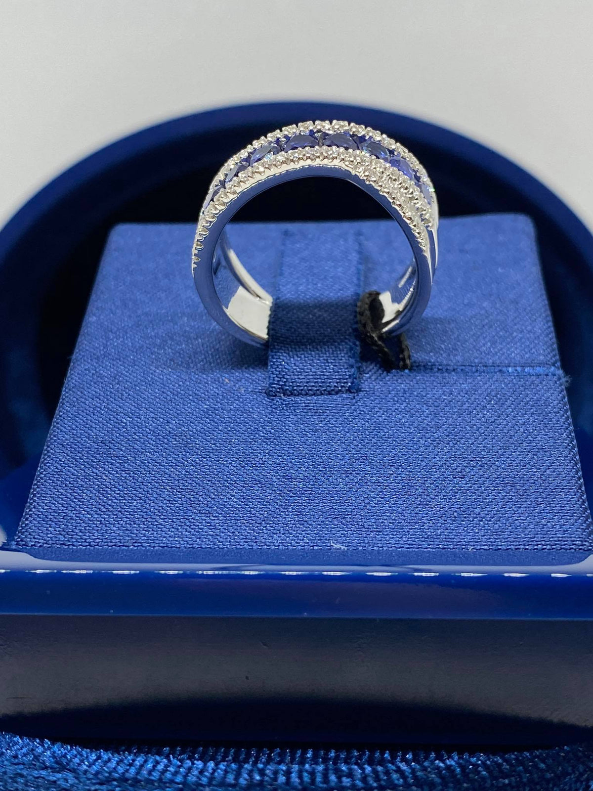 Anello Donna Recarlo Decò con Zaffiri Ct 1.26 e Diamanti