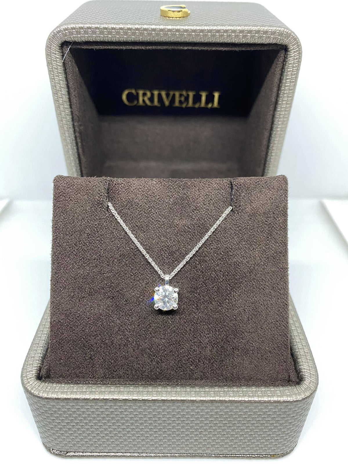 Collana Punto Luce Crivelli con Diamante Ct 0.88