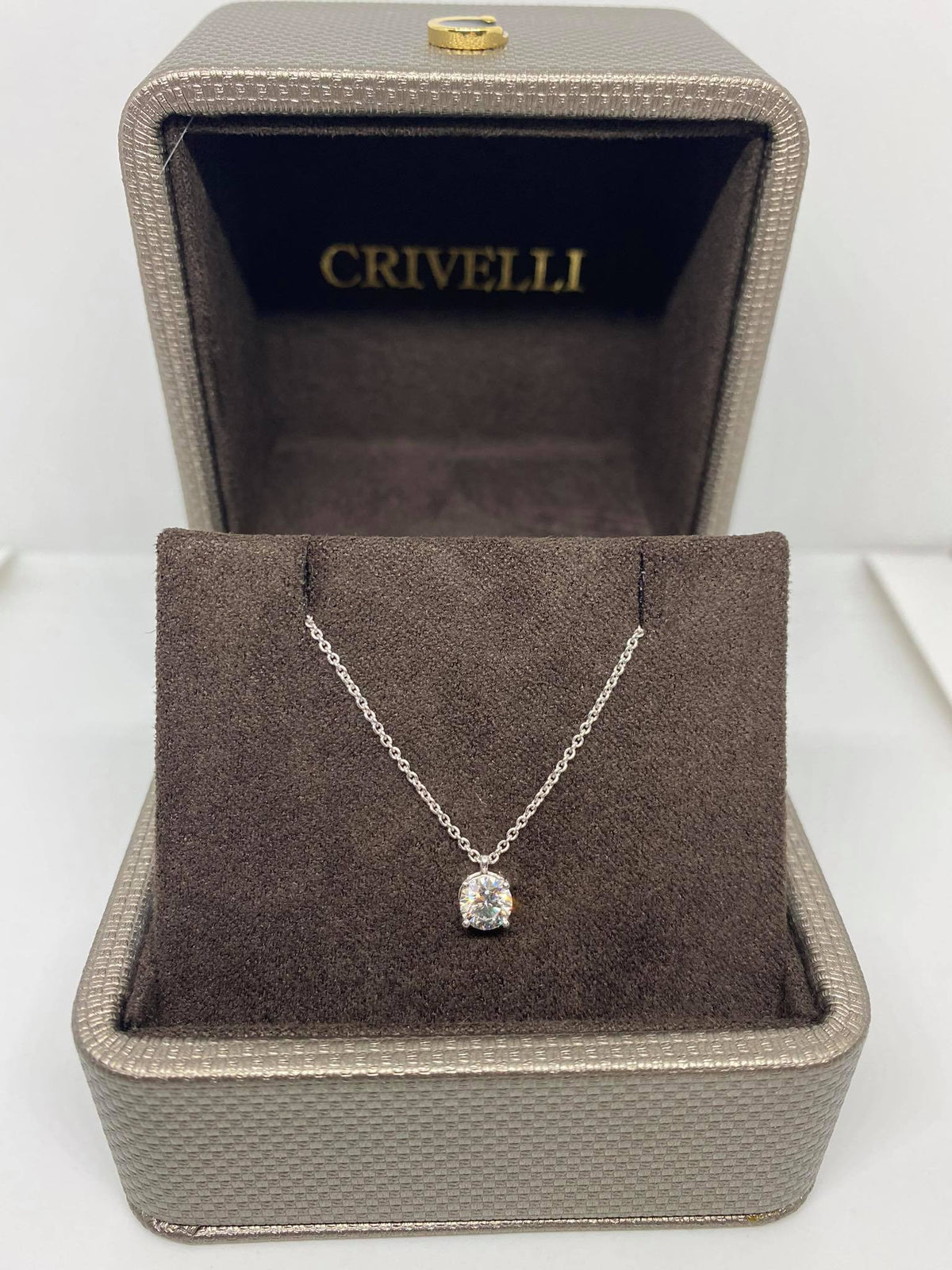 Collana Punto Luce Crivelli con Diamante Ct 0.51