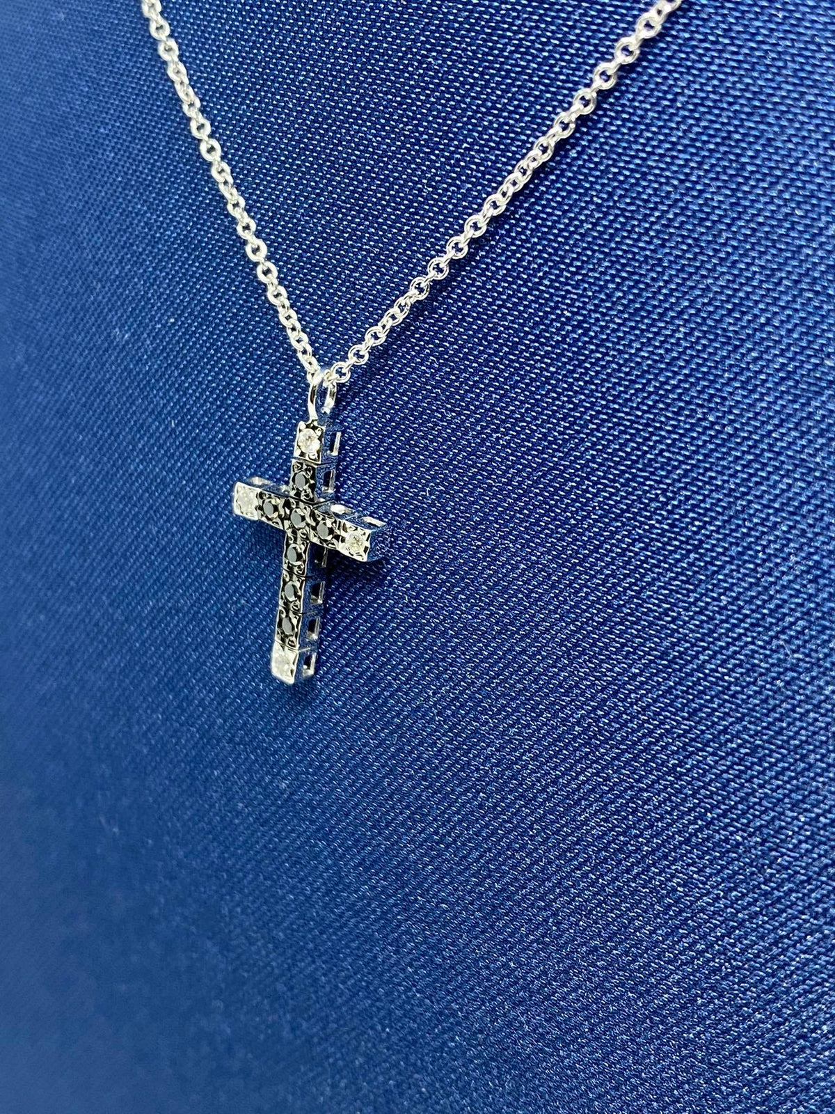 Collana Croce Recarlo con Diamanti