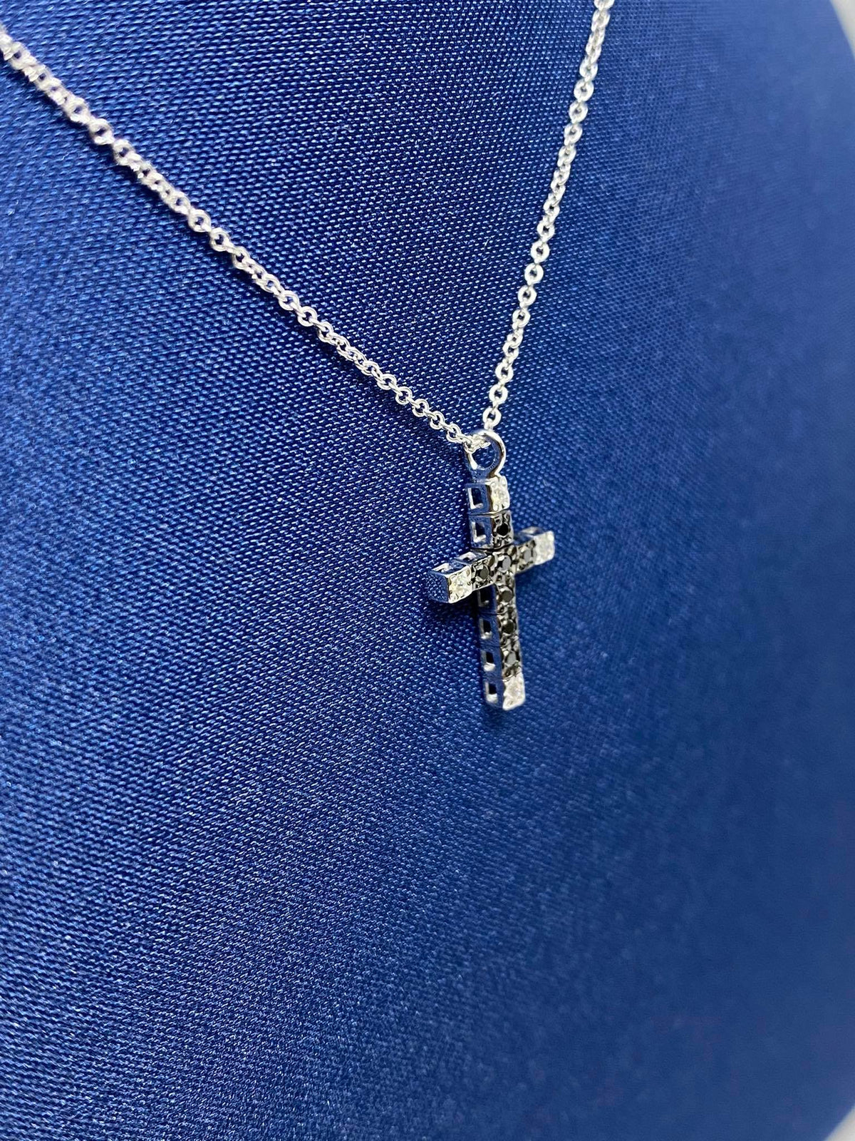 Collana Croce Recarlo con Diamanti
