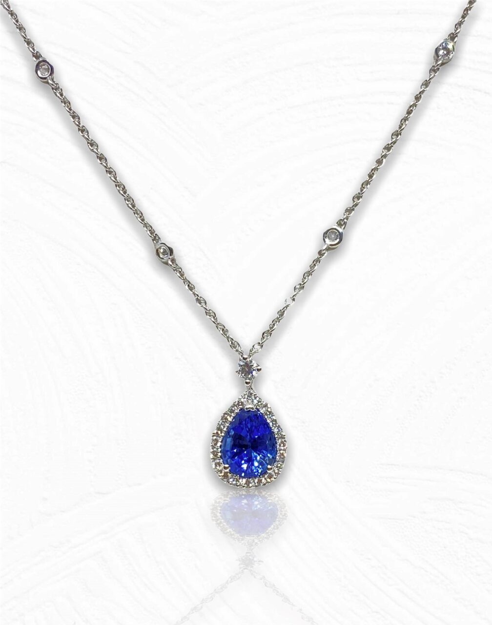 Collana Donna Crivelli a goccia con Zaffiro Ct 1.79