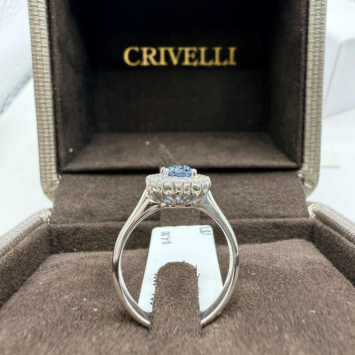 Anello Donna Crivelli con Zaffiro 1,41 e Diamanti