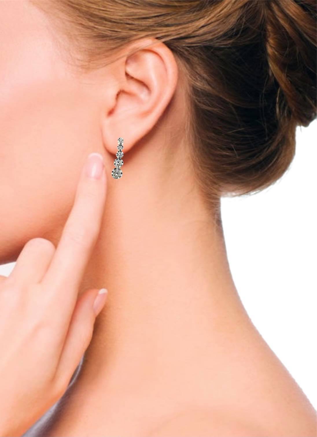 Orecchini Donna Recarlo Face Round con Diamanti