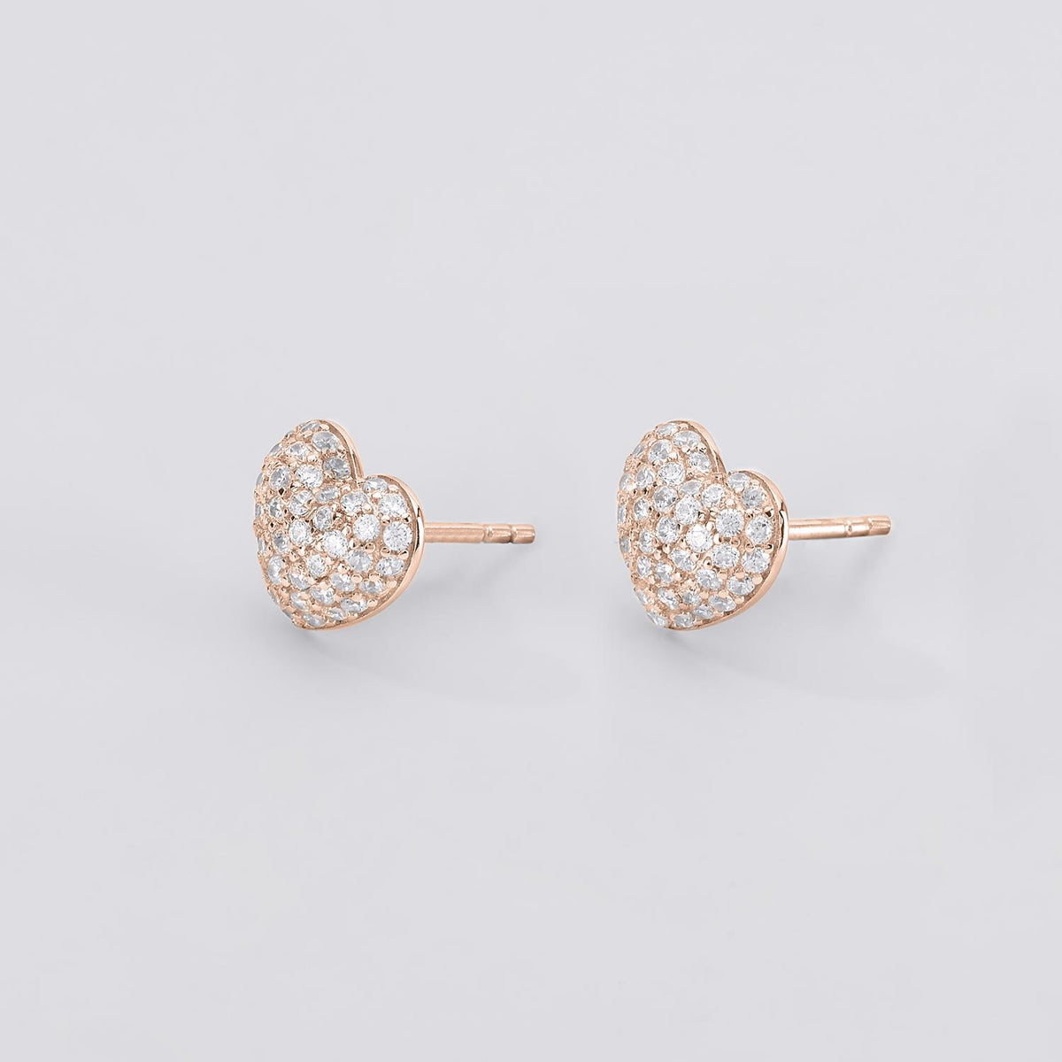 Orecchini Donna Mabina in Argento Rosè con Cuore - 563440