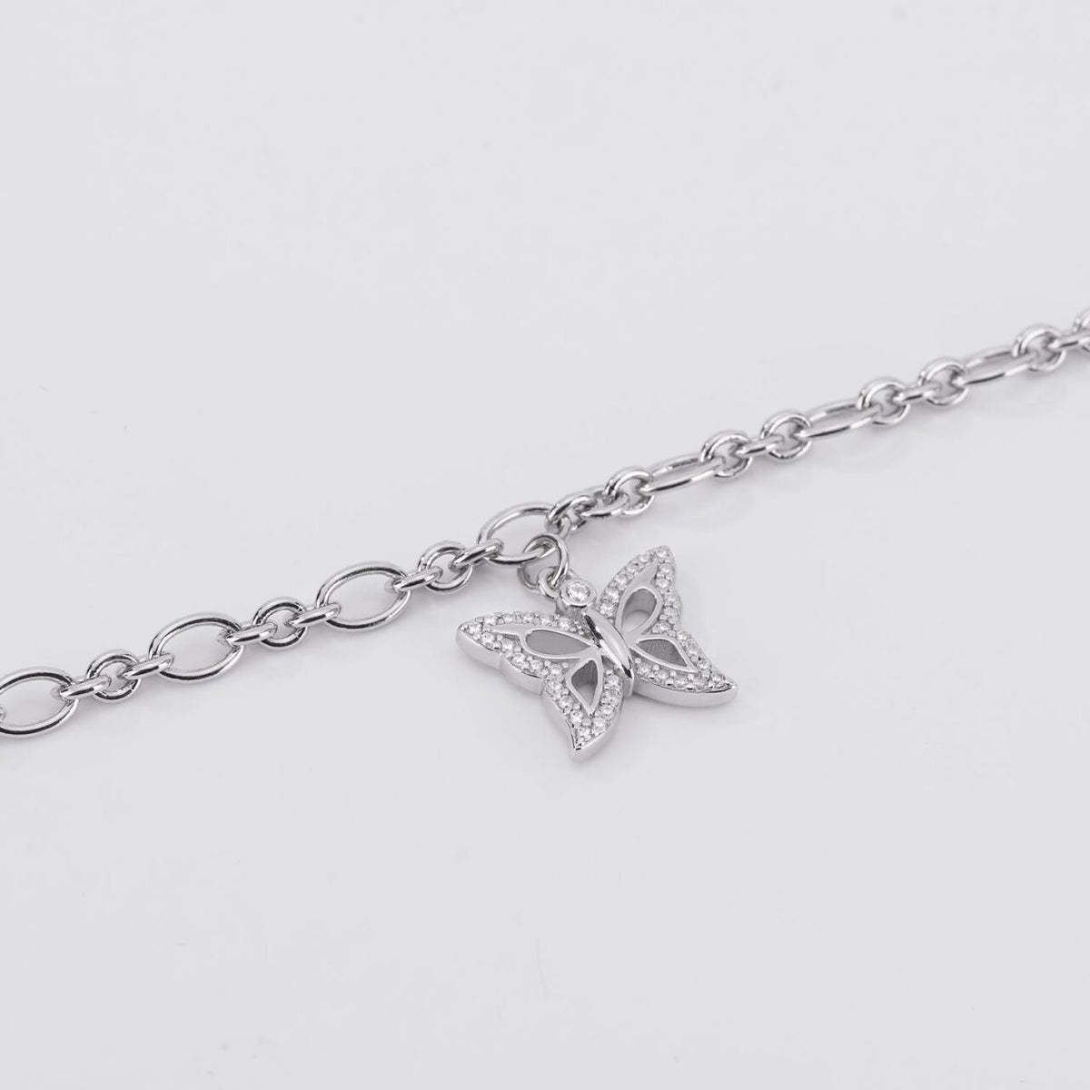 Bracciale Donna Mabina in Argento e Zirconi con Farfalla