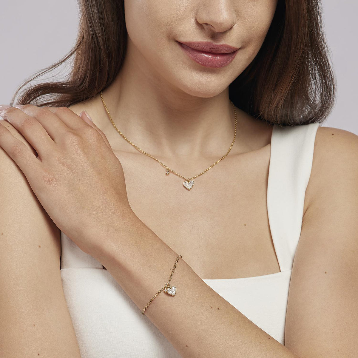 Bracciale Donna Mabina con Cuore in Argento Dorato - 533450