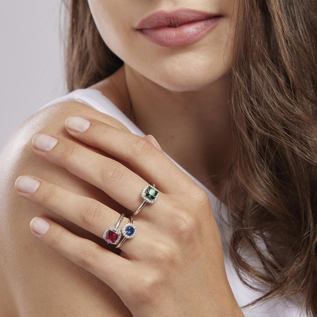 Anello Donna Mabina in Argento e Zirconi