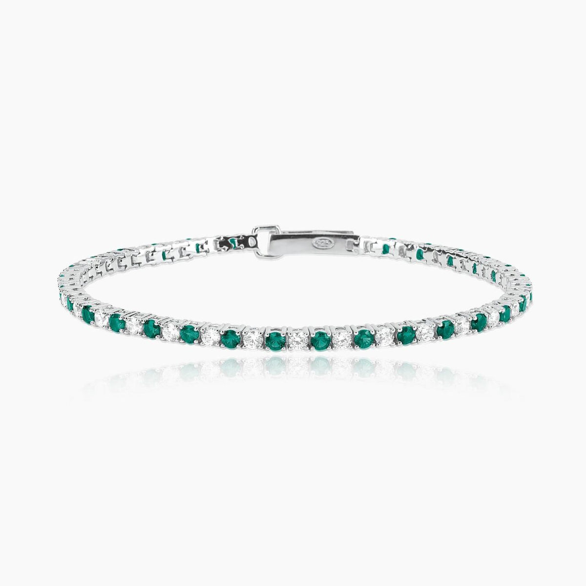 Bracciale Donna Tennis Mabina in Argento con Zirconi