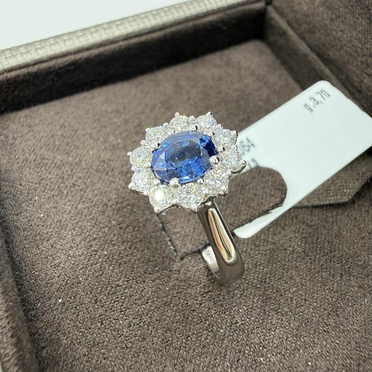 Anello Donna Crivelli con Zaffiro 0,89 e Diamanti