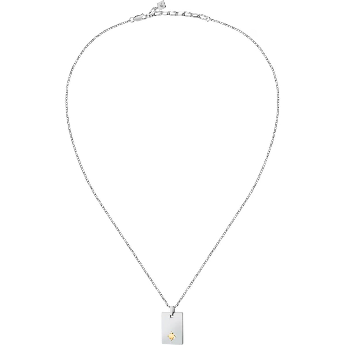 Collana Uomo Morellato con Piastra in Acciaio Collezione Gold