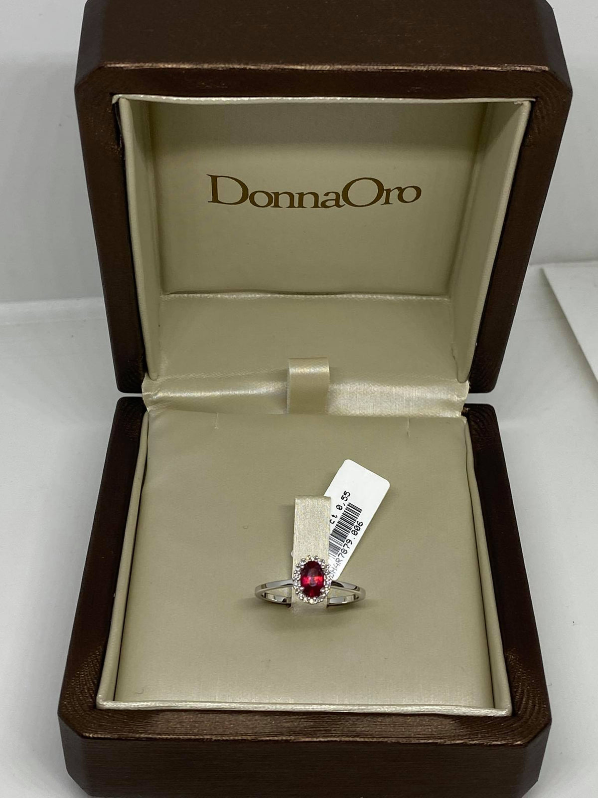 Anello Donna Oro 18KT con Rubino Ct 0.55