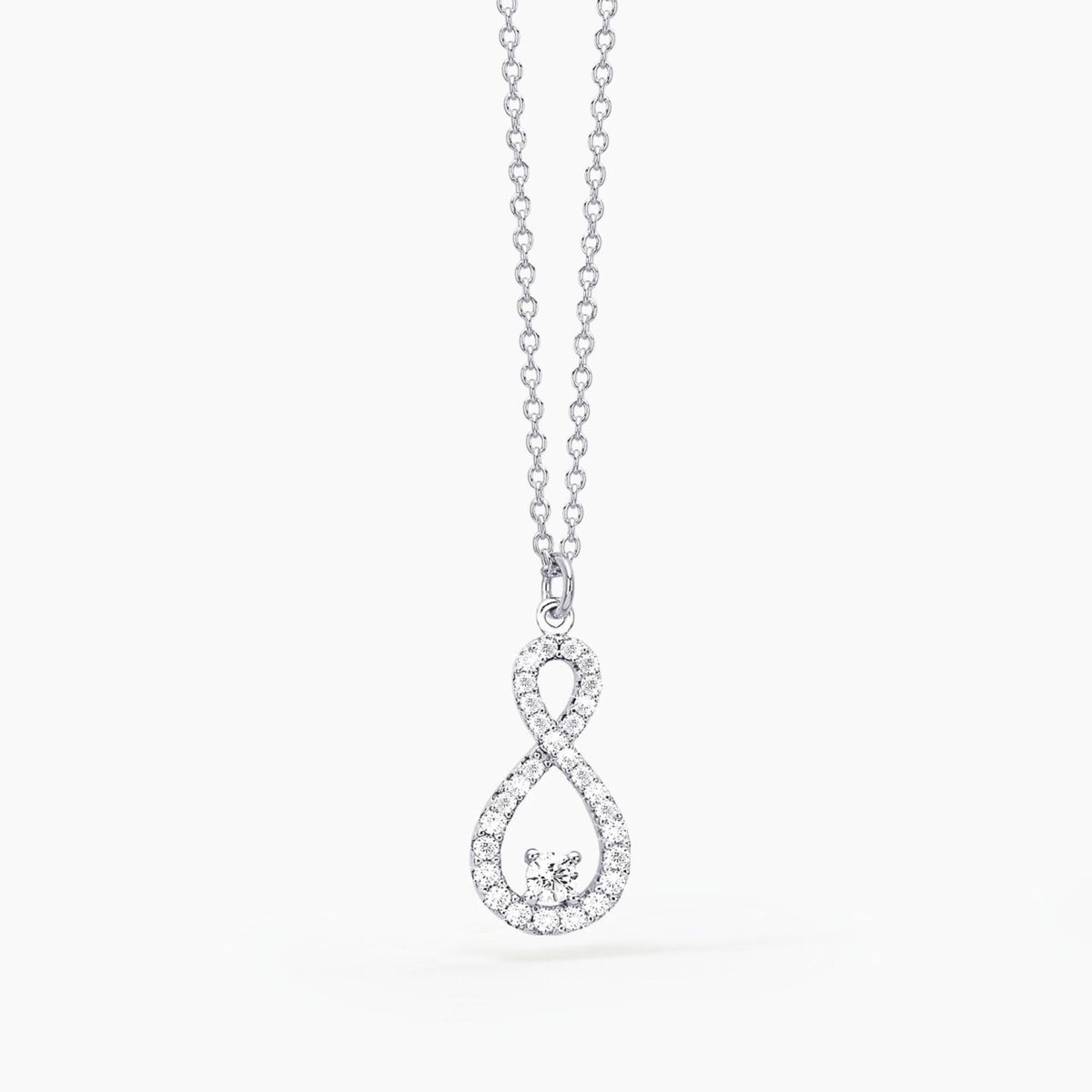Collana Collana Donna Mabina con Infinito in Argento con Zirconi