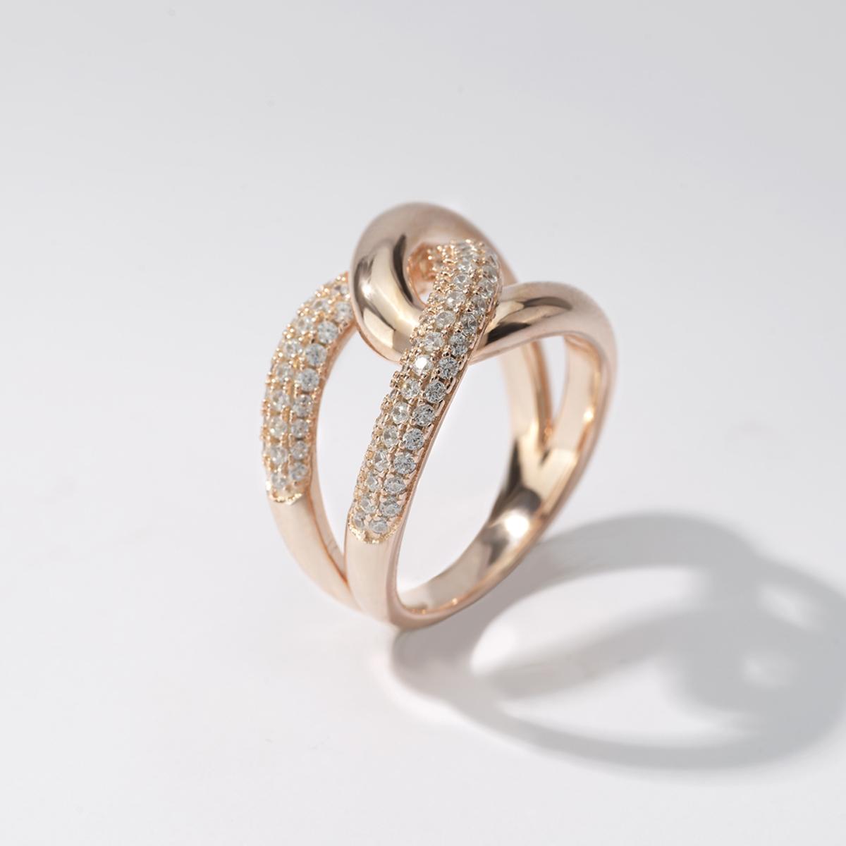 Anello Donna Mabina a Fascia in Argento Rosè - 523180