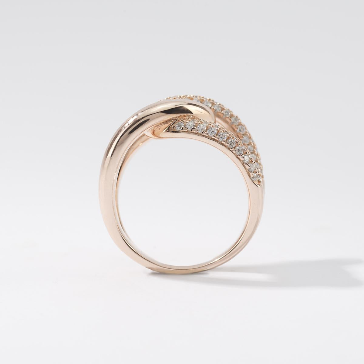 Anello Donna Mabina a Fascia in Argento Rosè - 523180