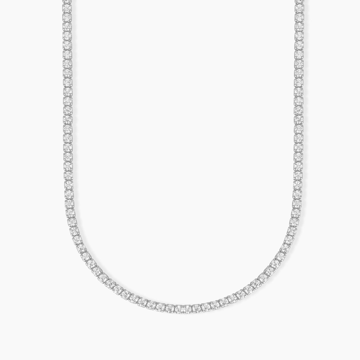 Collana Tennis Donna Mabina in Argento e Zirconi