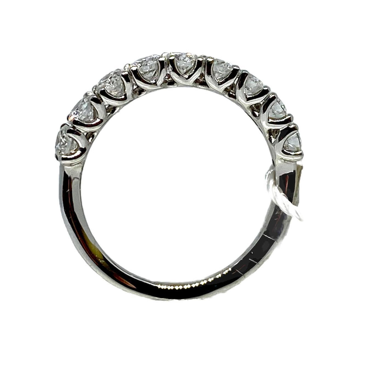 Anello Crivelli Veretta a 9 Pietre in Oro 18KT e Diamanti Ct 1.00