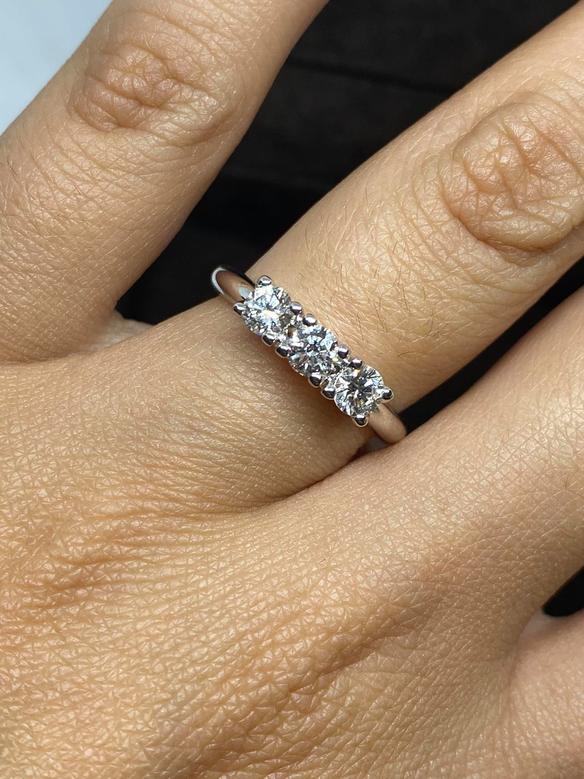 Anello Crivelli Trilogy in Oro 18KT e Diamanti Ct 0.63