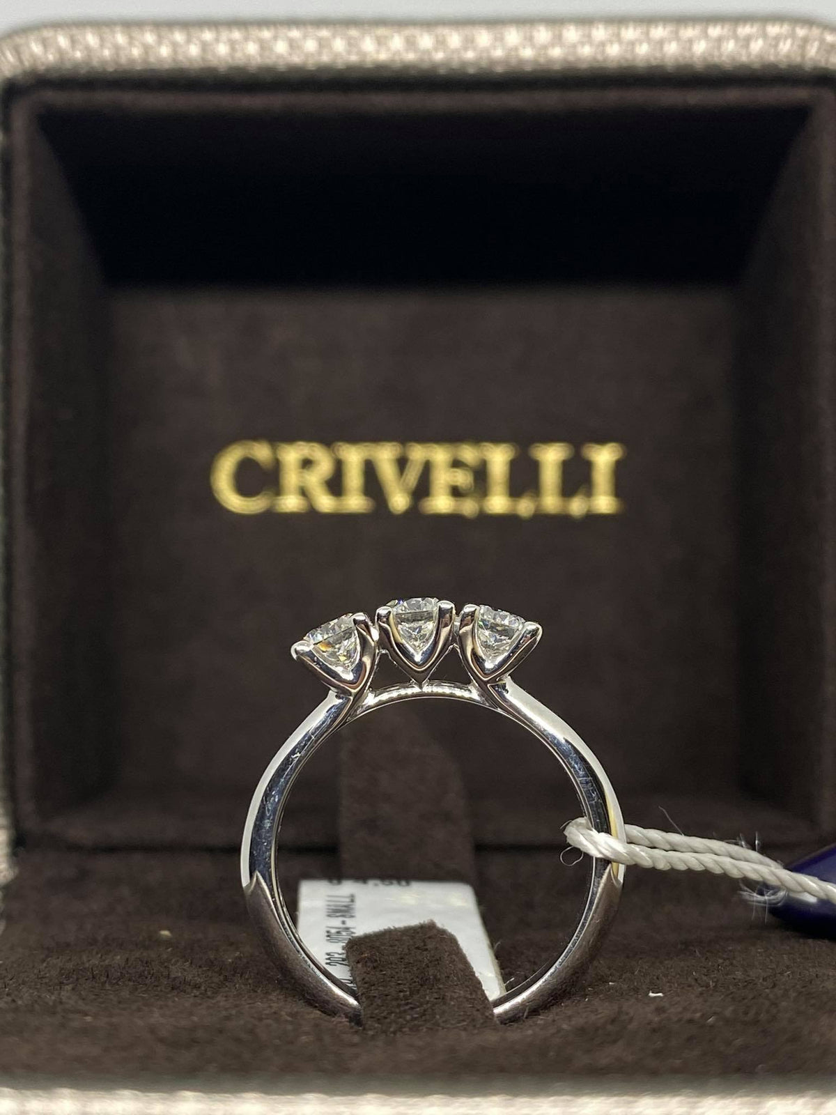 Anello Crivelli Trilogy in Oro 18KT 18KT e Diamanti Ct 0.93 G-SI