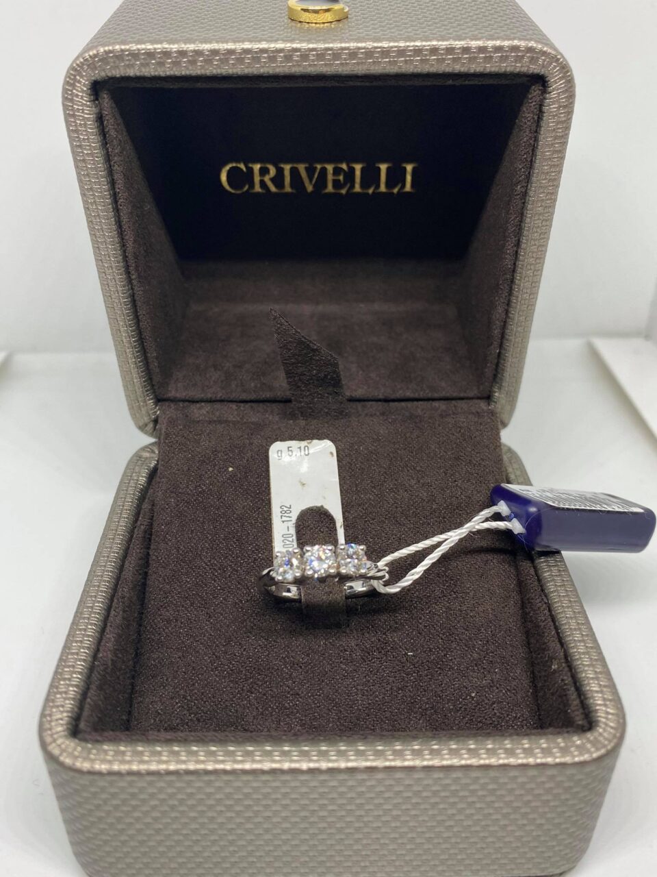 Anello Crivelli Trilogy in Oro 18KT e Diamanti Ct 0.93