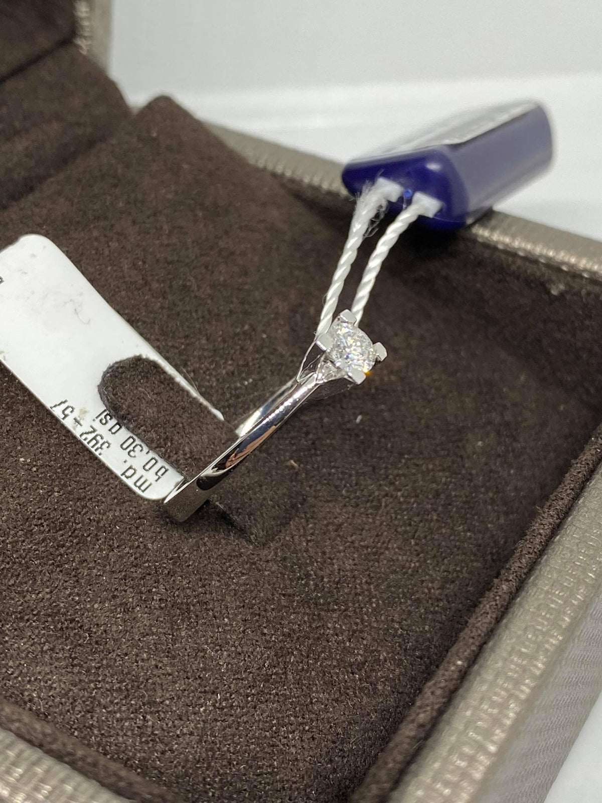 Anello Crivelli Solitario in Oro 18KT 18KT e Diamante Ct 0.30