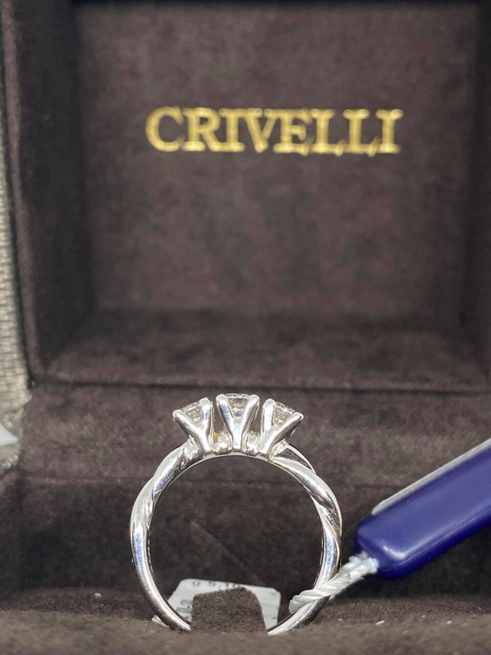 Anello Crivelli Trilogy in Oro 18KT e Diamanti Ct 0.93