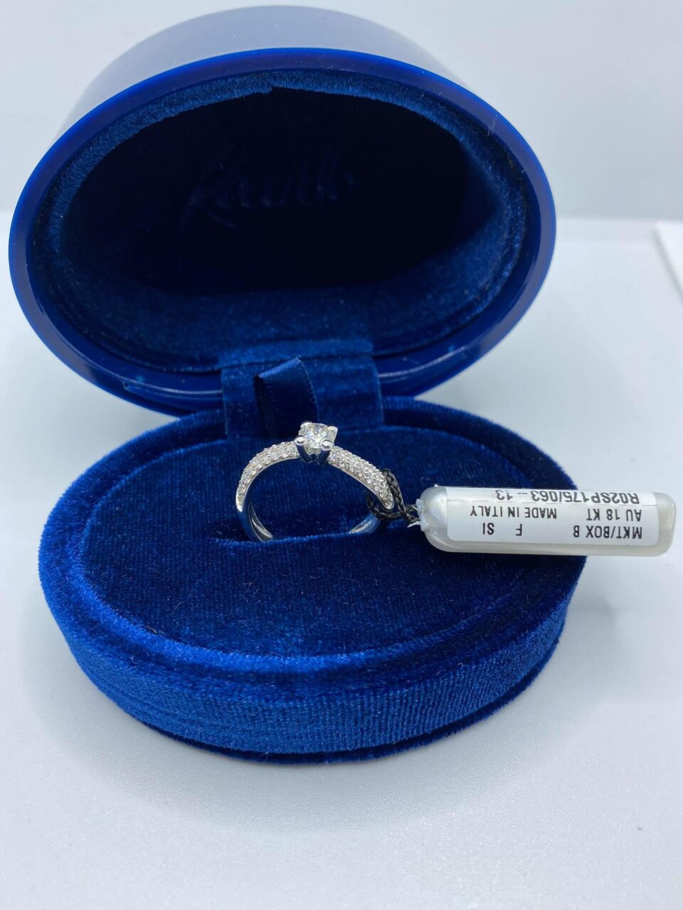 Anello Recarlo Solitario Eternity con Diamanti Ct 0.64