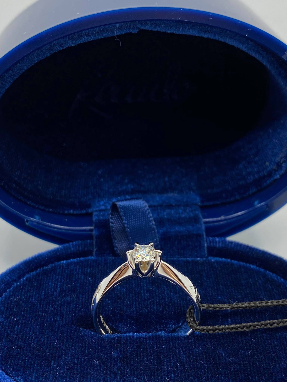 Anello Solitario Recarlo Florence AMORE con Diamante Ct 0.30