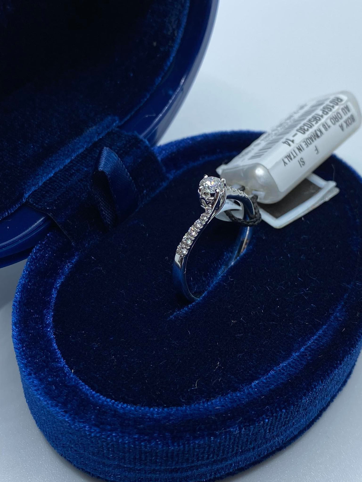 Anello Recarlo Solitario Anniversary con Diamanti Ct 0.29