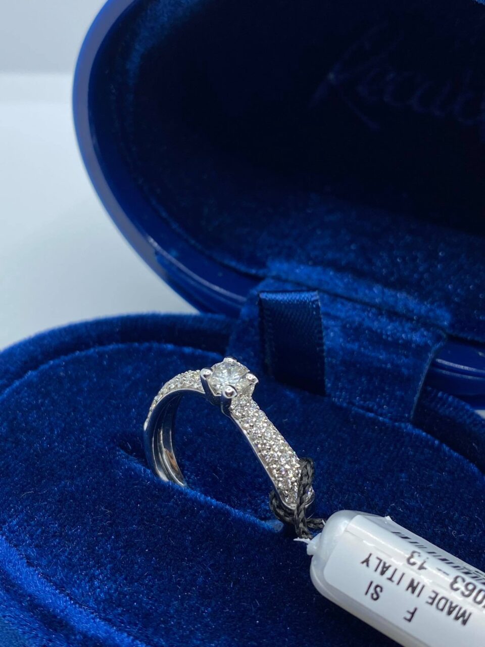 Anello Recarlo Solitario Eternity con Diamanti Ct 0.64