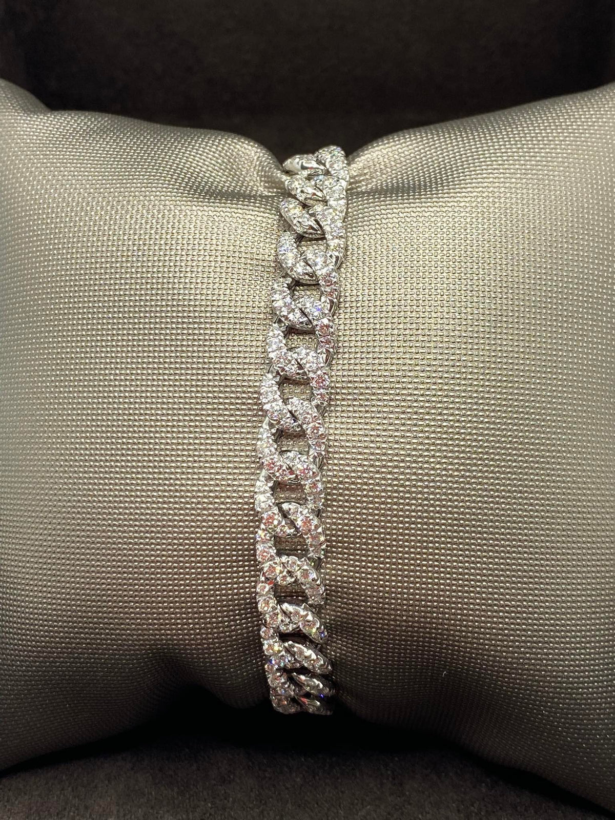 Bracciale Groumette Crivelli in Oro 18KT 18KT e Diamanti Ct 3.40