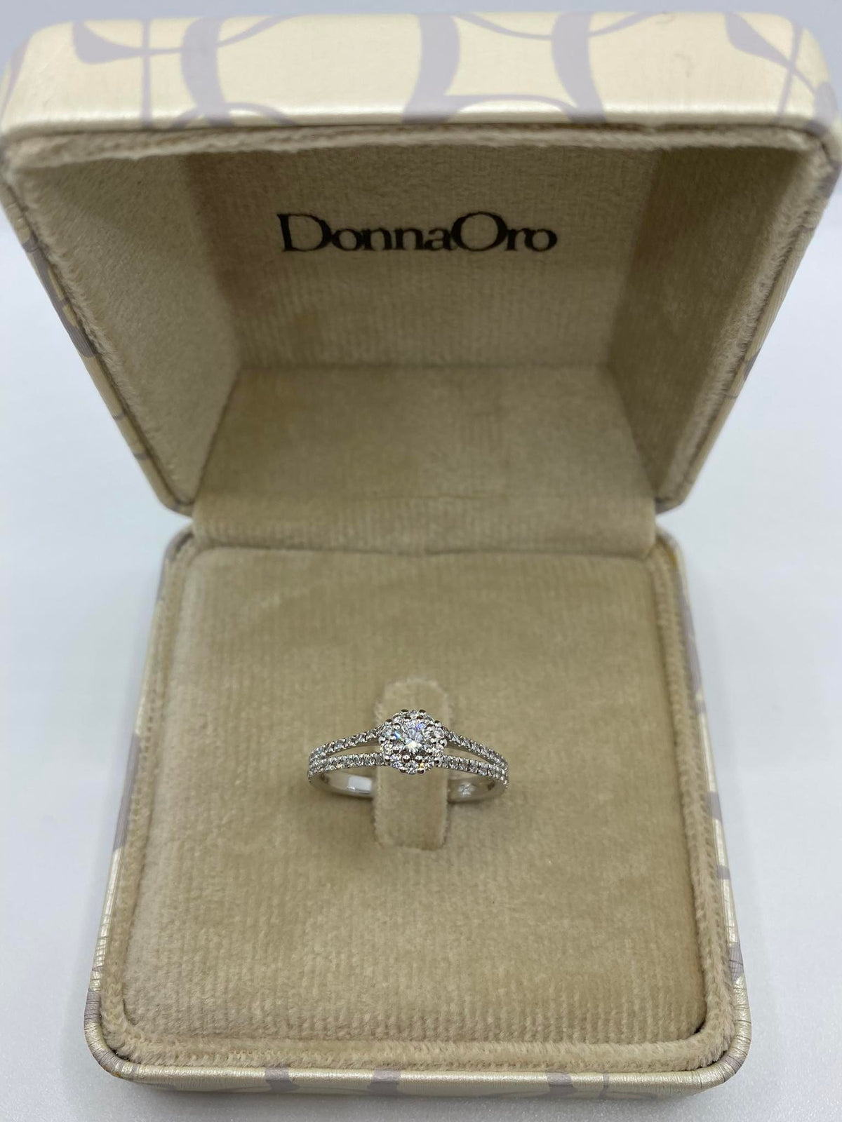 Anello Solitario Donna Oro 18KT con Diamante Ct. 0.45