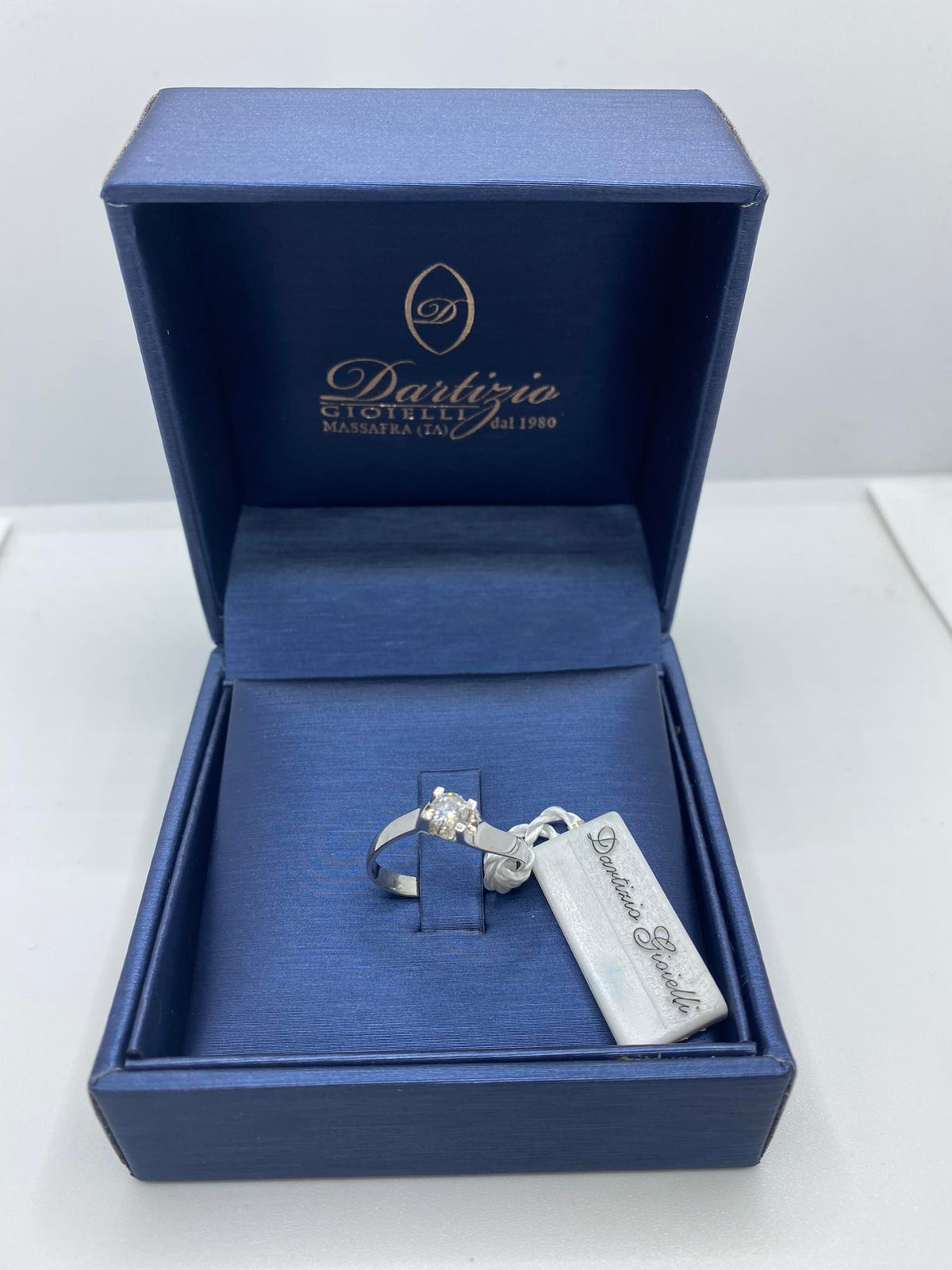 Anello Donna Solitario in Oro 18KT 18KT con Diamante Ct. 0.25