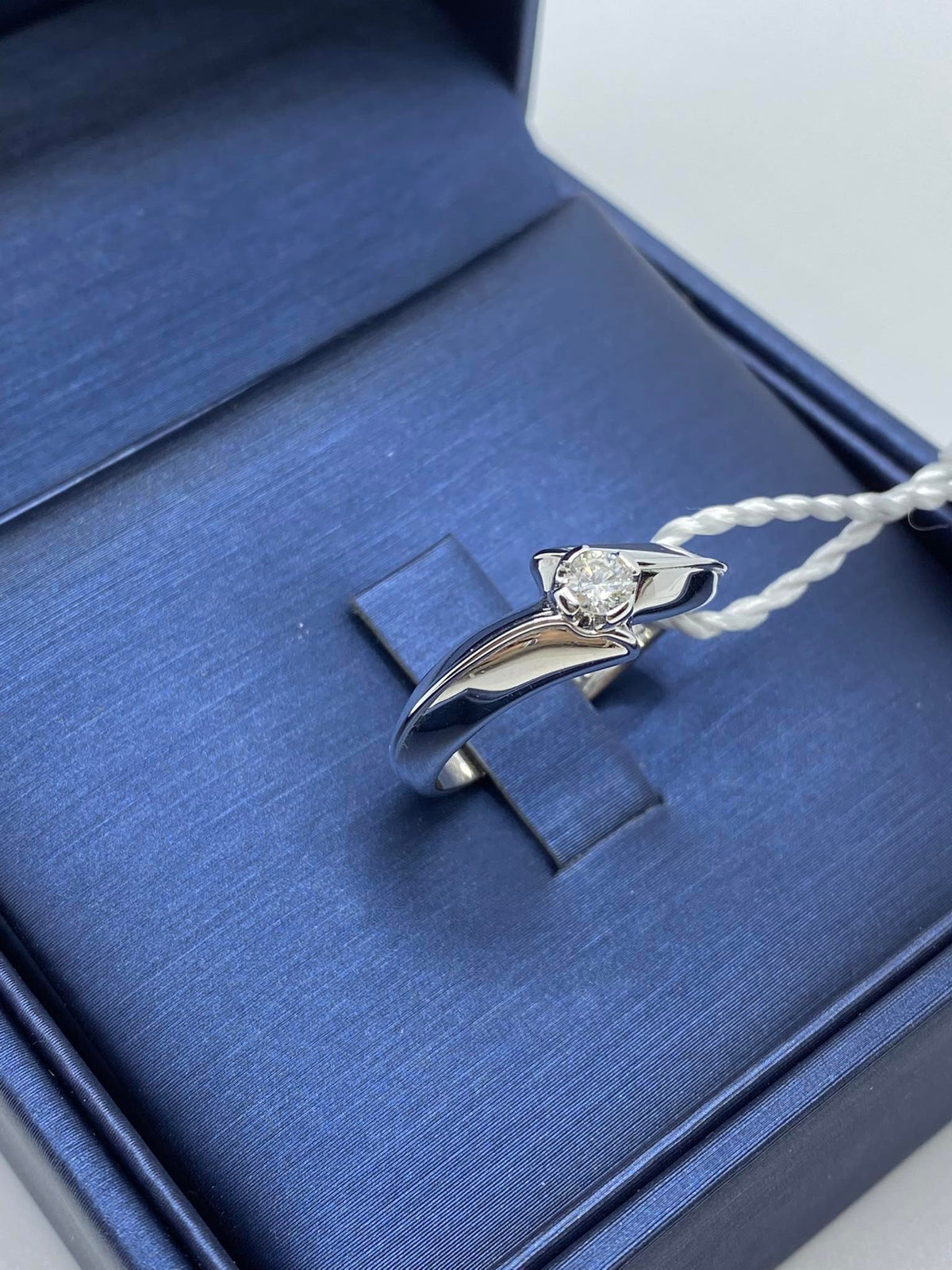Anello Donna Solitario Gianni Carità in Oro 18KT 18KT con Diamante Ct. 0.14