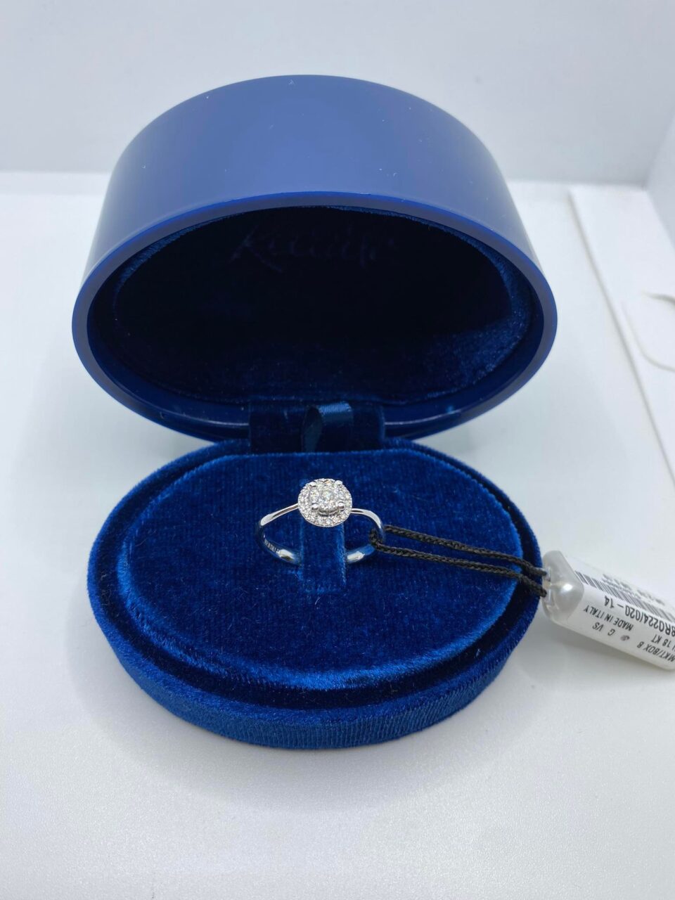 Anello Solitario Recarlo Bisanzio con Diamanti Ct. 0.19