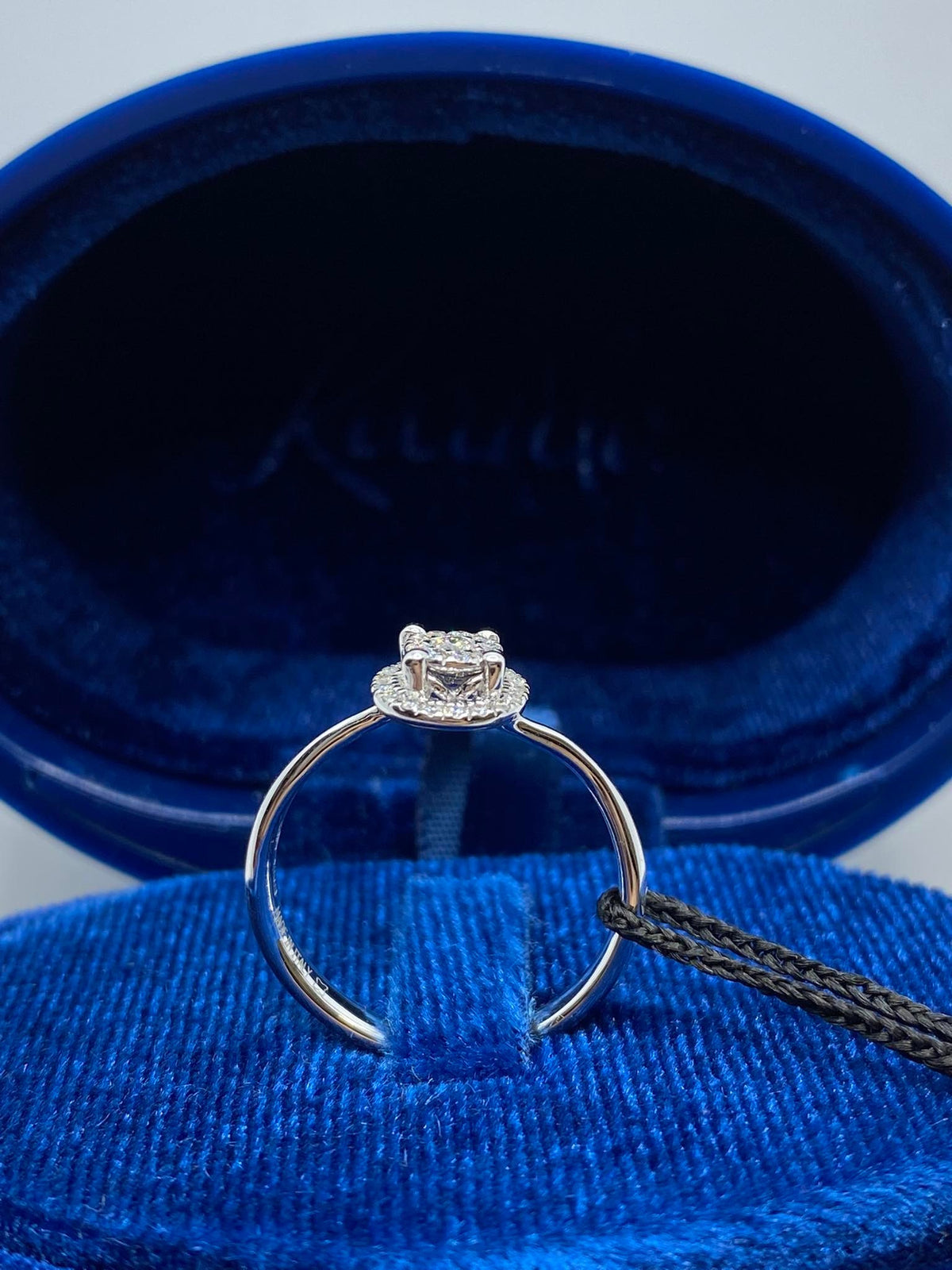Anello Solitario Recarlo Bisanzio con Diamanti Ct. 0.19