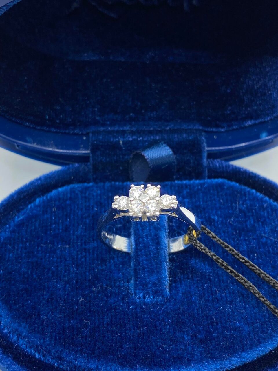 Anello Donna Fantasia Recarlo Pavè con Diamanti Ct.0.35