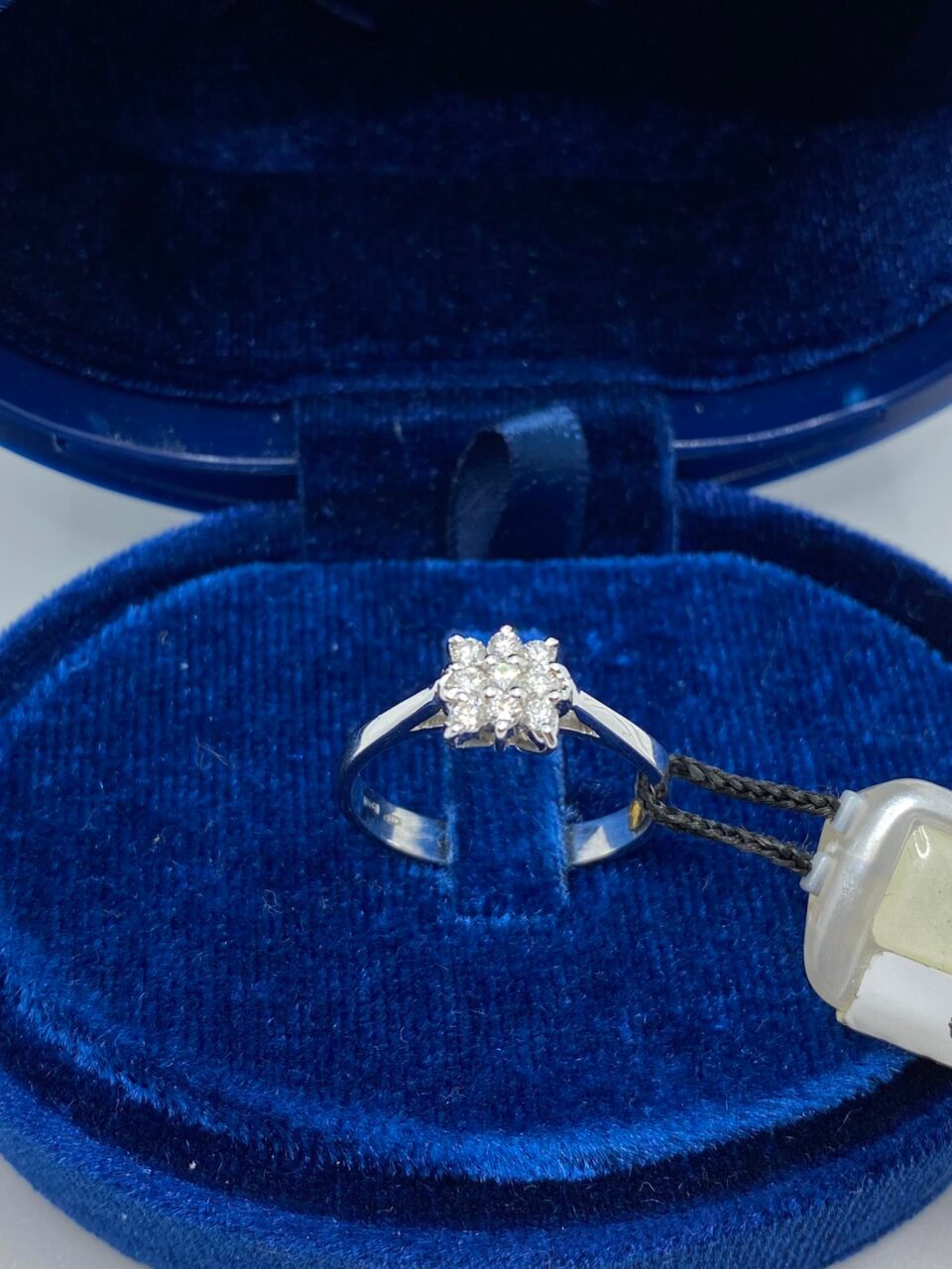Anello Donna Solitario Recarlo Pavè con Diamanti Ct.0.19