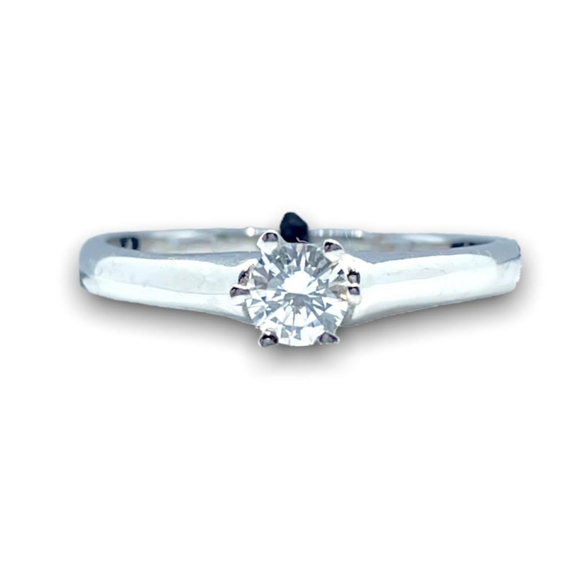 Anello Donna Solitario Recarlo a 6 Griffe con Diamante Ct.0.21