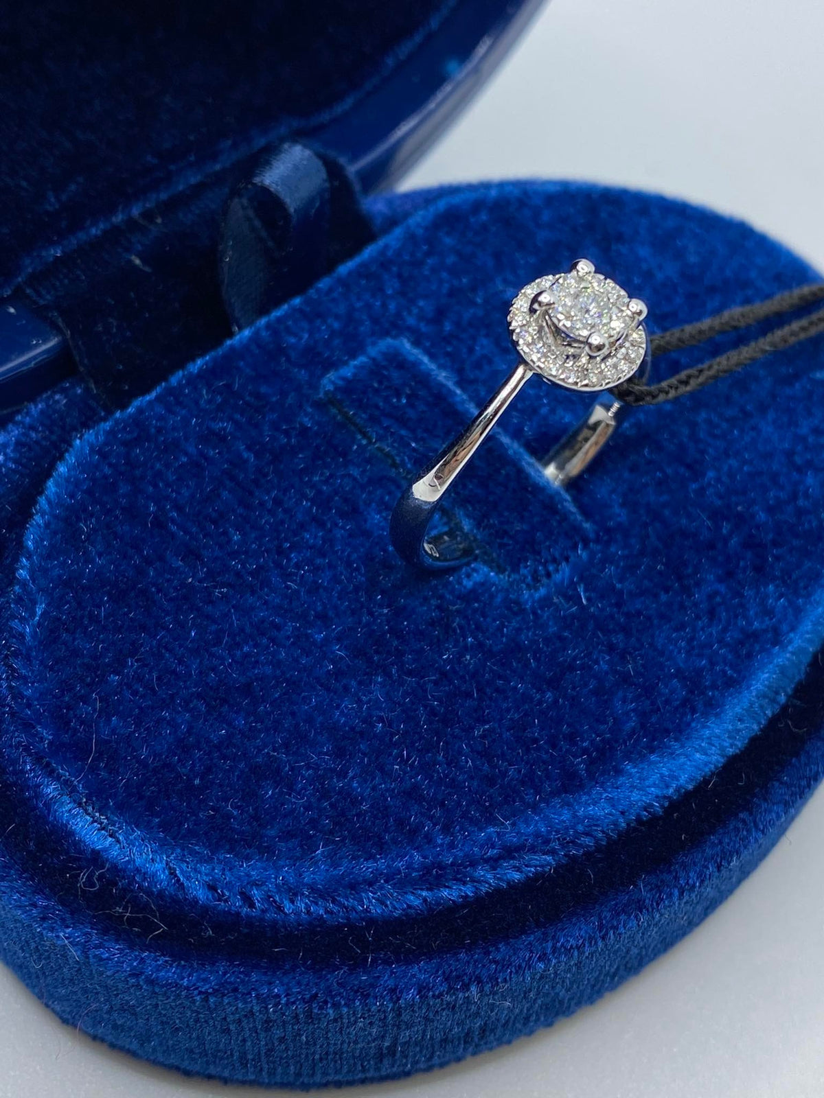 Anello Solitario Recarlo Bisanzio con Diamanti Ct. 0.19