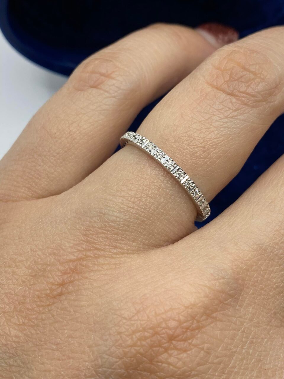 Anello Veretta Donna Recarlo con Diamanti Ct.0.15