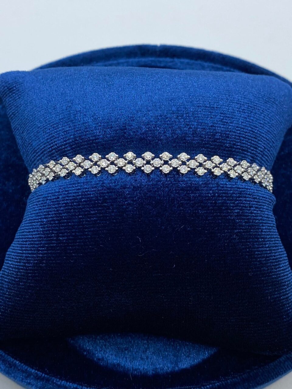 Bracciale Tennis Recarlo Faceround in Oro 18KT e Diamanti Ct 1.45