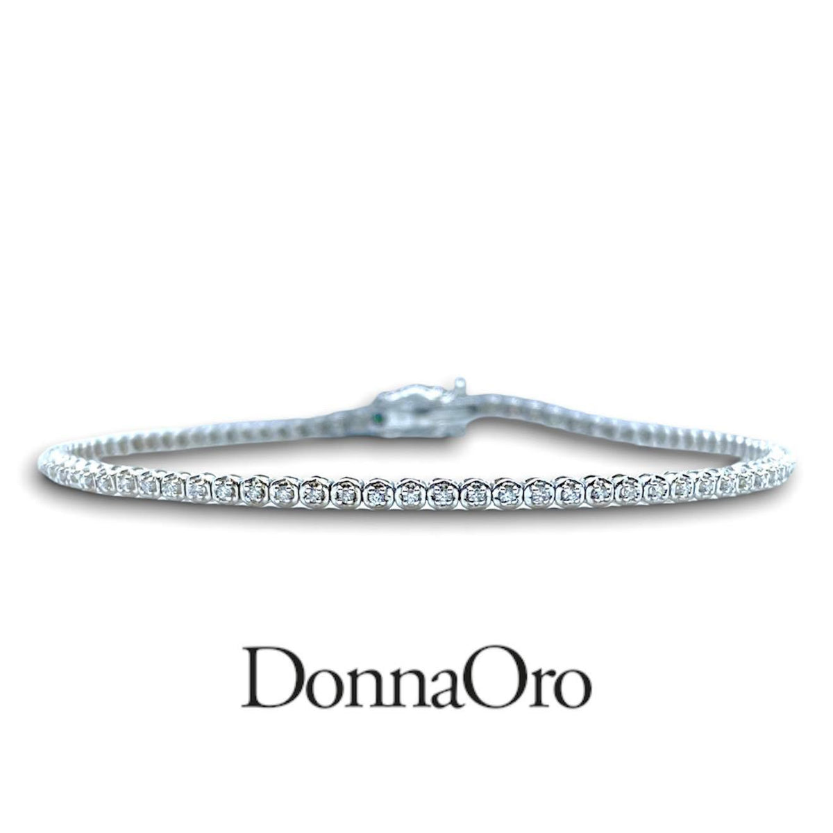 Bracciale Tennis Donna Oro 18KT con Diamanti Ct. 0.40